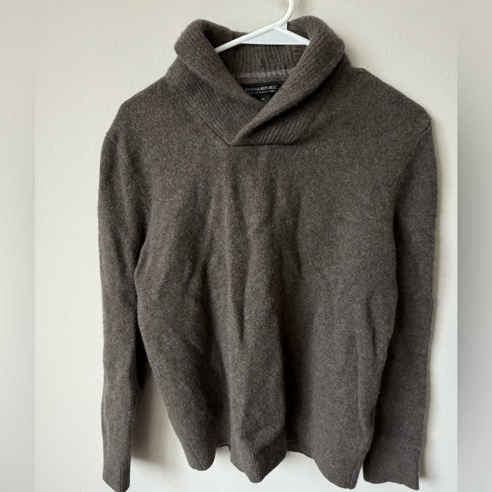 Banana Republic Men's Turtleneck Sweater - Rich Brown